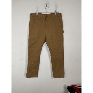 Levis Mens Pants 36x32 Tan Khaki Chino Workwear Carpenter Canvas Cargo